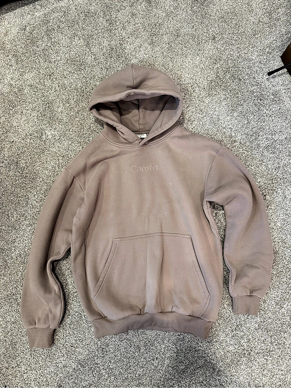Comfrt Minimalist Hoodie Fleece Pullover XS